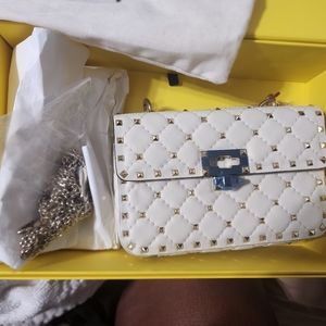 White Rockstud Valentino Garavani